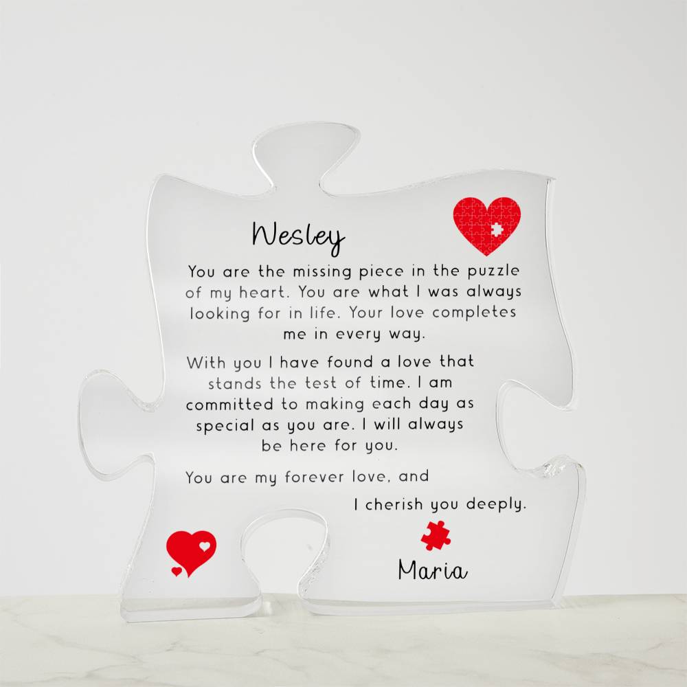 Puzzle of My Heart Acrylic Plaque